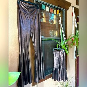 Sterling Kreek Metallic Mommy & Mini Matching Pants Gypsy Rocker Bellbottoms